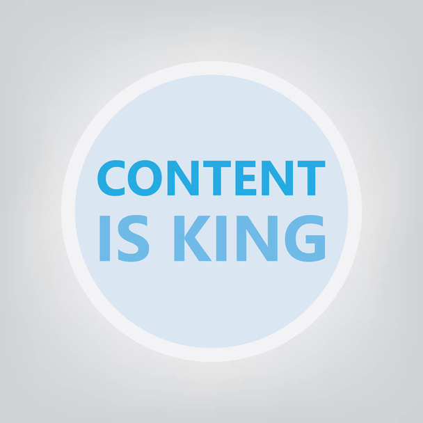 content is king concept- vector illustration - Vector, Image