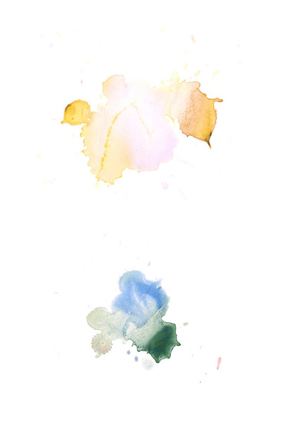 Watercolor drop stain isolated - Photo, image