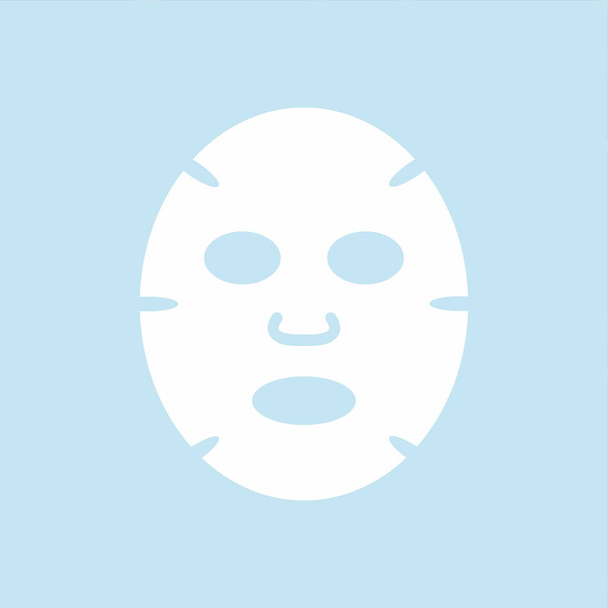 Піктограма плоского дизайну маски для обличчя. Медицина, косметологія та охорона здоров'я. Векторні
 - Вектор, зображення