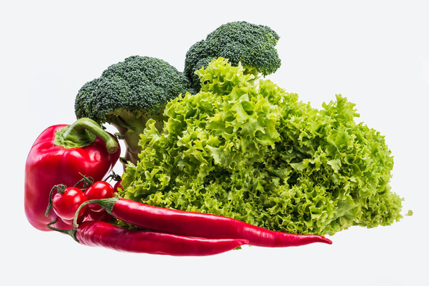 legumes em um fundo branco - Foto, Imagem