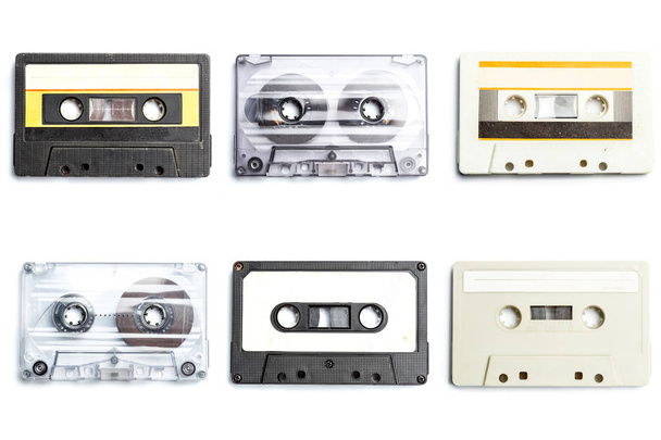 Collection of retro audio tapes - Zdjęcie, obraz