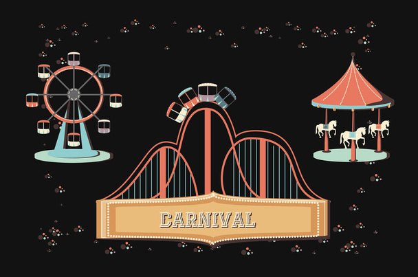 carnaval conjunto colección iconos
 - Vector, Imagen