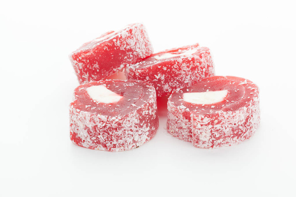 Tasty Turkish delight isolated on white background  - Foto, immagini
