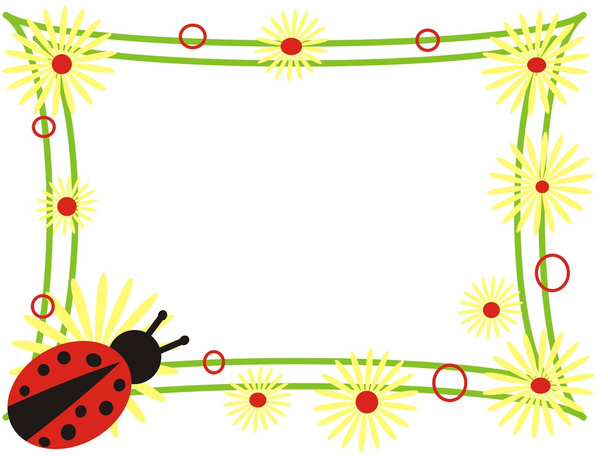 Ladybird frame - Photo, Image
