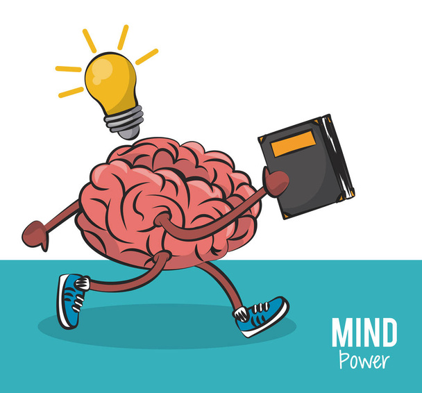Mind and brain power concept - Vector, Image