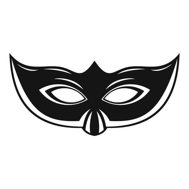 Elegant carnival mask icon, simple style - Вектор, зображення