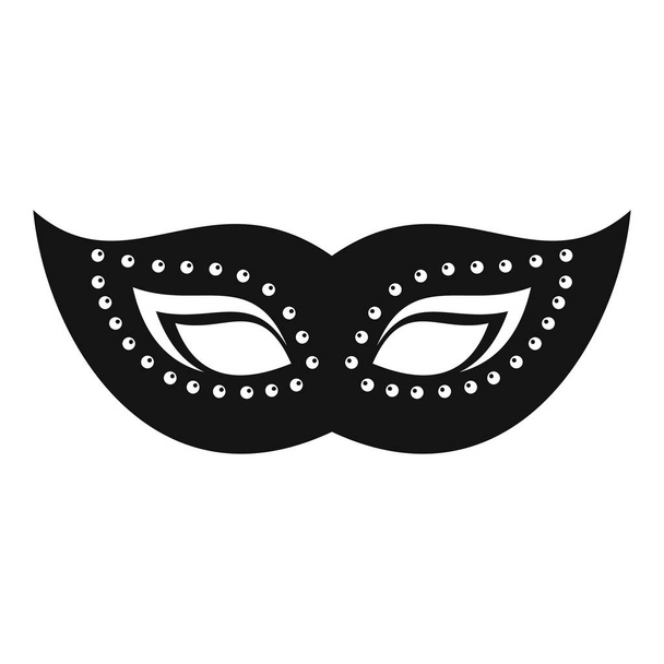 Elegant mask icon, simple style - Вектор, зображення