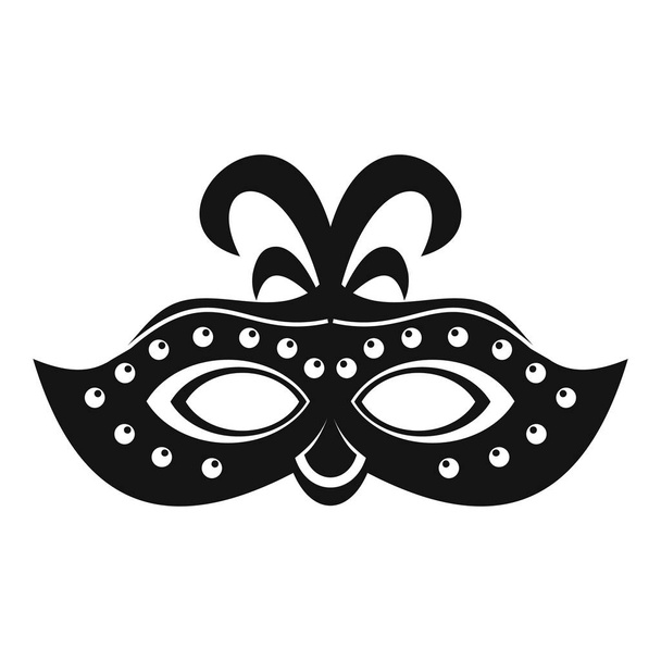 Venice festival mask icon, simple style - Vecteur, image