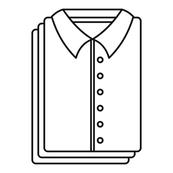 Clean shirts icon, outline style - Вектор, зображення