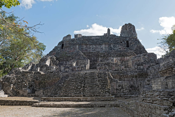 The ruins of the ancient Mayan city of Becan, Campeche, Mexico - Photo, Image