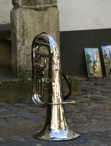 Instrumento de músicos callejeros
 - Foto, Imagen