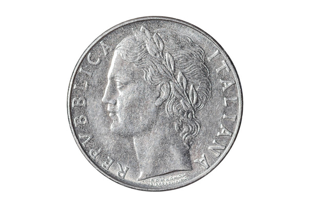 italian 100 lire coin - Zdjęcie, obraz
