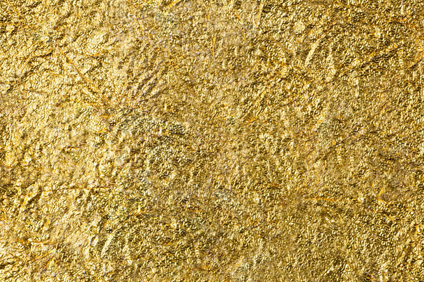 Gyűrött arany ónfólia textúra háttér - Fotó, kép
