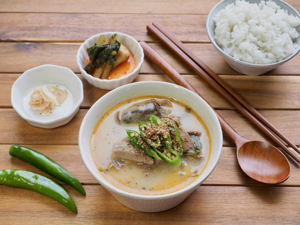 Korean food Sundae soup, sundae gukbap - Photo, Image
