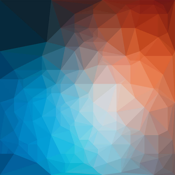 αφαίρεση μπλε κόκκινο τριγωνισμού, 3d τρύπα, τρισδιάστατη υφή - Διάνυσμα, εικόνα