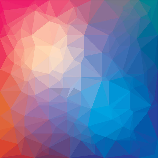 abstração azul triangulação vermelha, furo 3d, textura tridimensional
 - Vetor, Imagem