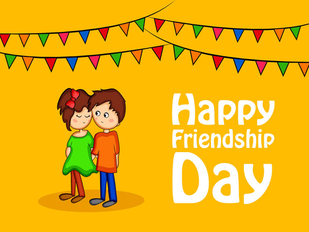Illustration of background for Friendship Day - Vector, Image