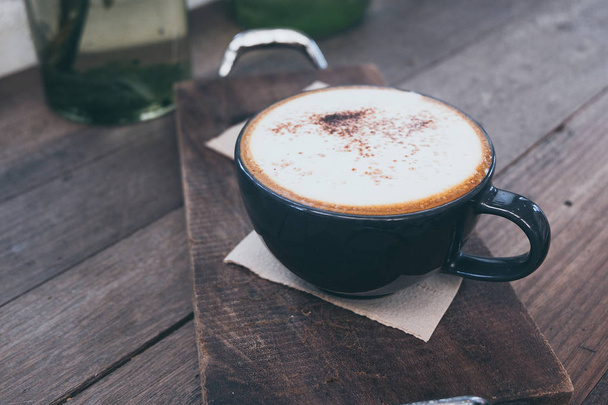 a cup of coffee,hot coffee,coffee cappuccino,coffee classic,traditional coffee,coffee with milk,coffee with cream - Фото, зображення