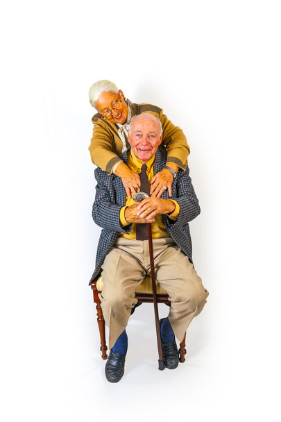 πορτρέτο του ευτυχής ηλικιωμένο ζευγάρι ανώτερος - Φωτογραφία, εικόνα
