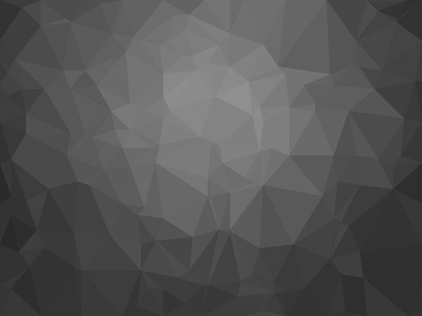 schwarze Triangulation, cooler Hintergrund für Druck und Rohlinge - Vektor, Bild
