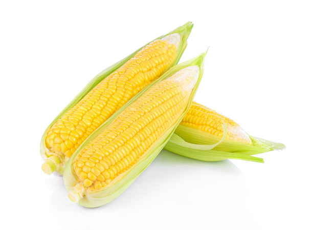 кукуруза на белом фоне - Фото, изображение