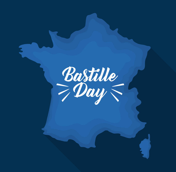 bastille Day kialakítás - Vektor, kép