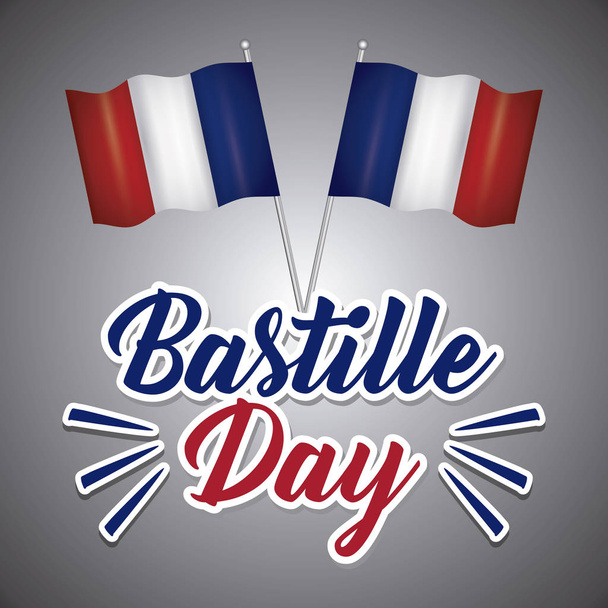 День взяття Бастилії дизайн
 - Вектор, зображення