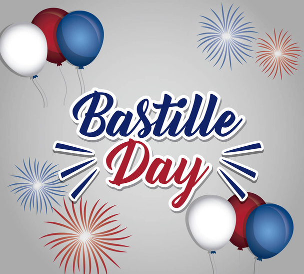 Diseño del día de la Bastilla
 - Vector, Imagen