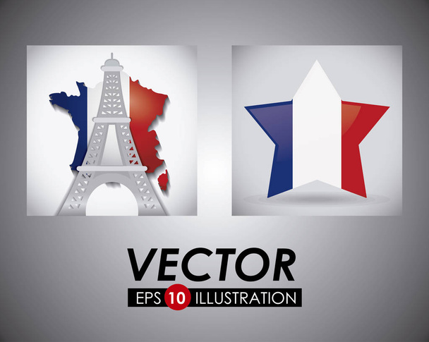 Bastille day design - Vector, Image