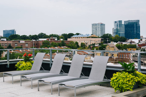 Rooftop in Federal Hill, Baltimore, Maryland - Foto, Bild