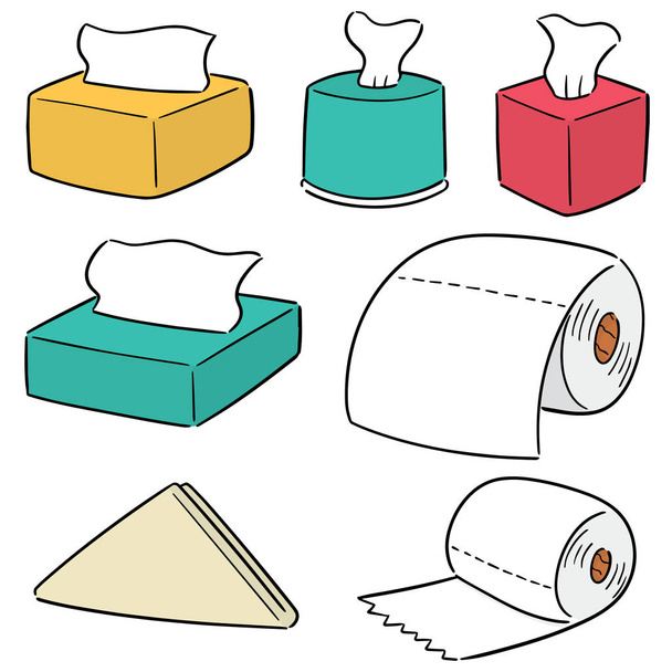 vector set of tissue papers - Vector, Image