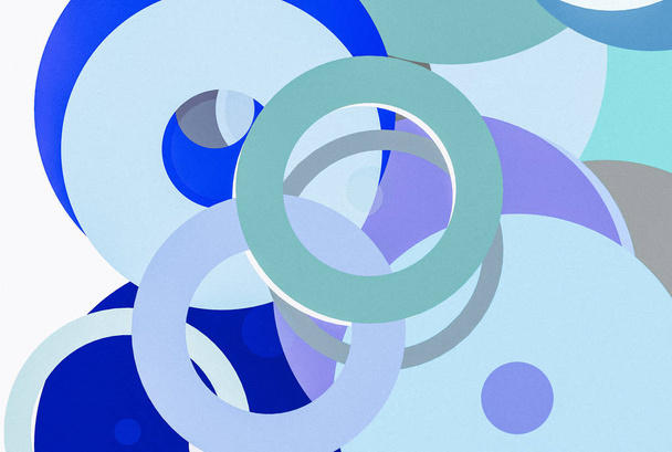 texturizado abstracto minimalista gris azul ilustración con círculos útiles como fondo
 - Foto, Imagen