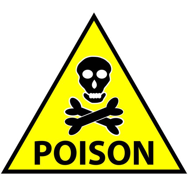 Δηλητήριο - σημάδι και σύμβολο - Διάνυσμα, εικόνα