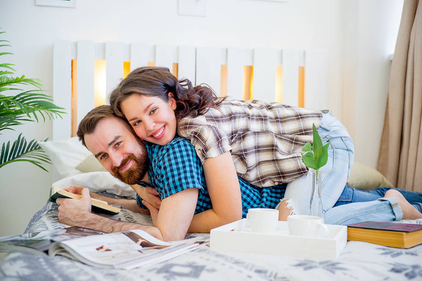 couple spending time at home - Photo, Image