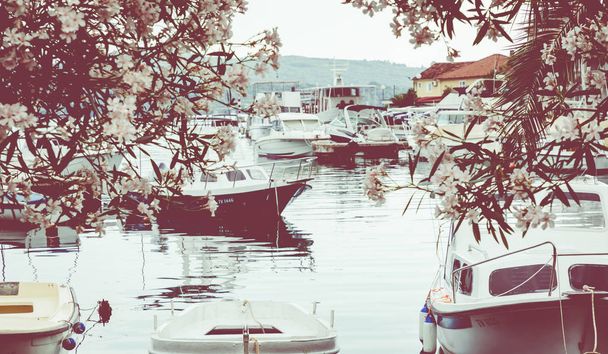 Яхта Порто Черногория. Марина Тиватская в Черногории
 - Фото, изображение