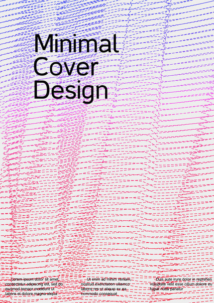 Design obalu s abstraktními liniemi. - Vektor, obrázek