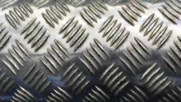 Metal grip surface turning. Abstract background and texture - Footage, Video
