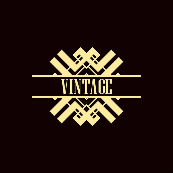 Art Deco Logo - ベクター画像