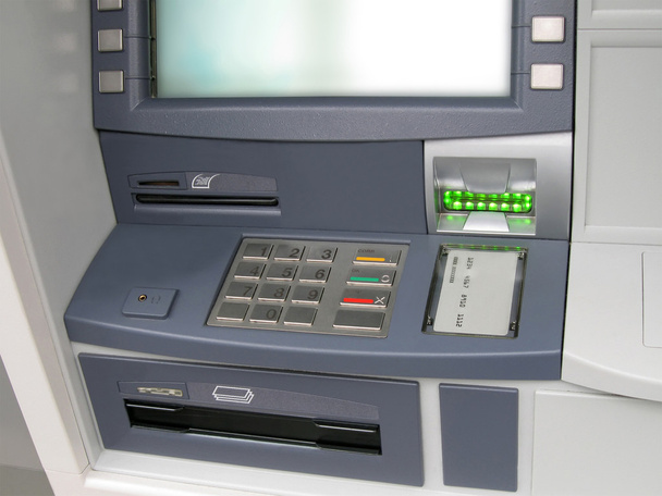 Atm money machine, automated cash point - Fotoğraf, Görsel