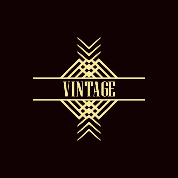 Art Deco Logo - Wektor, obraz
