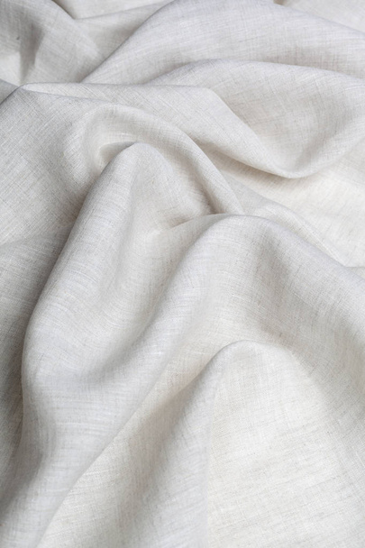 White linen canvas textured background - Fotó, kép
