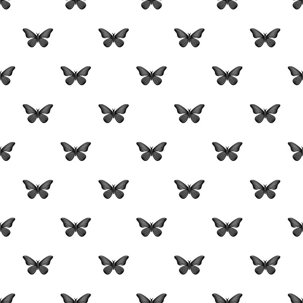 Butterfly with stripes on wings icon, simple style - Διάνυσμα, εικόνα