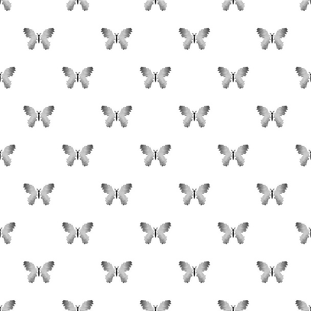 Butterfly with dot wings icon, simple style - Διάνυσμα, εικόνα