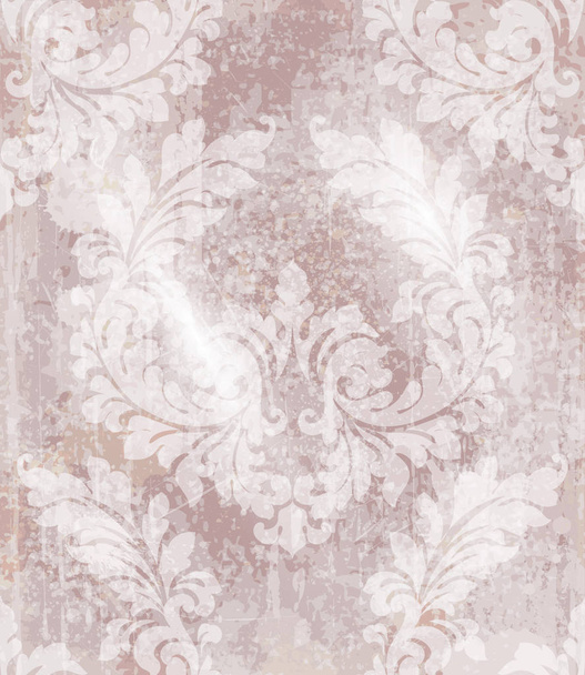 Vintage barokní vzor vektor. Nádherná ozdoba výzdobou. Royal luxusní texturu pozadí. Růžový práškové barvy - Vektor, obrázek