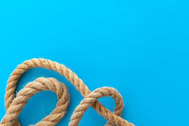 Ship ropes with knot , close-up view - Photo, image