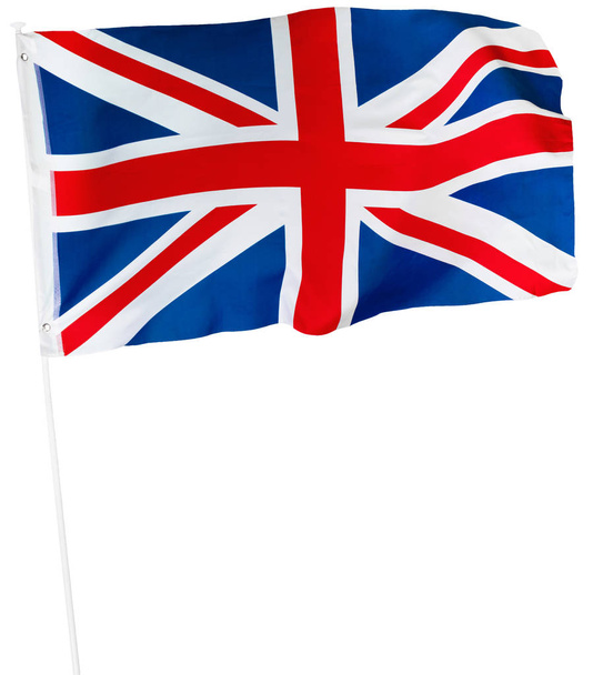 Flag of Great Britain isolated on white background - Fotografie, Obrázek