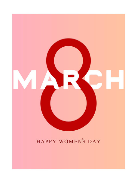 Elegant luxury poster for international women's day 8 march  - ベクター画像