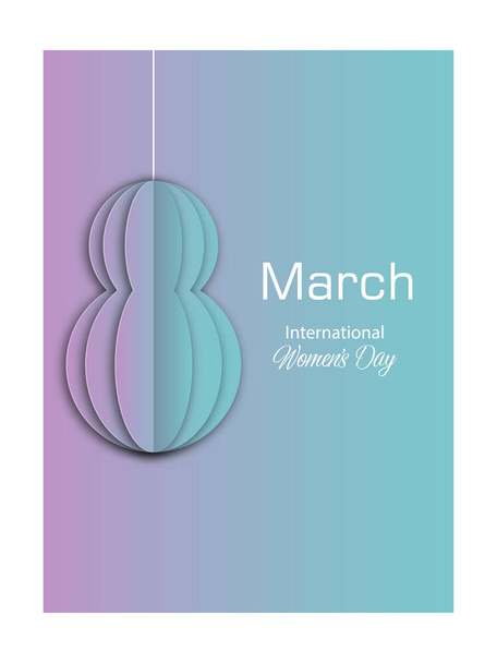 Elegant luxury poster for international women's day 8 march  - Vektor, kép