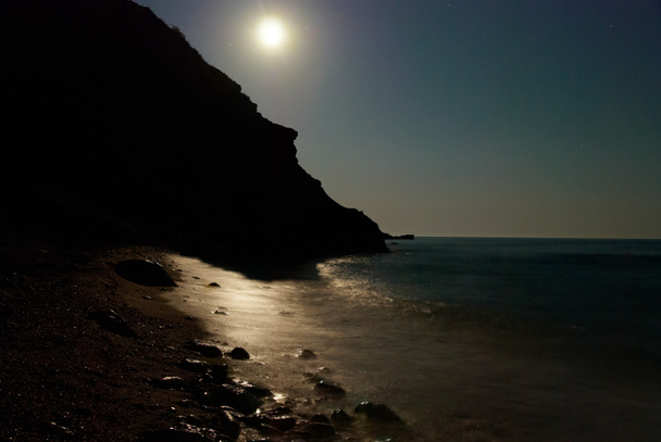 Nuit lunaire sur la mer
 - Photo, image