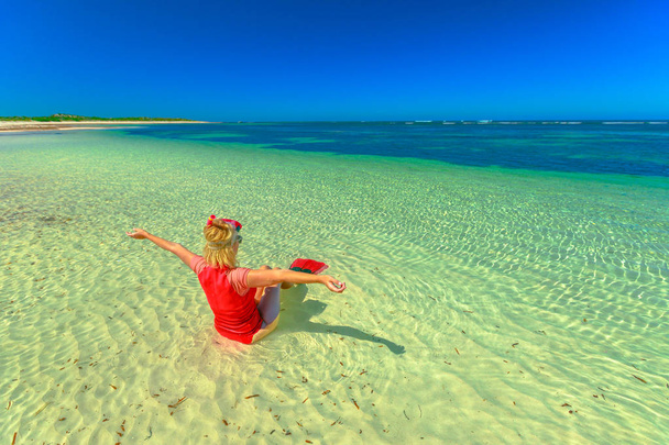 Snorkeler donna in Australia
 - Foto, immagini